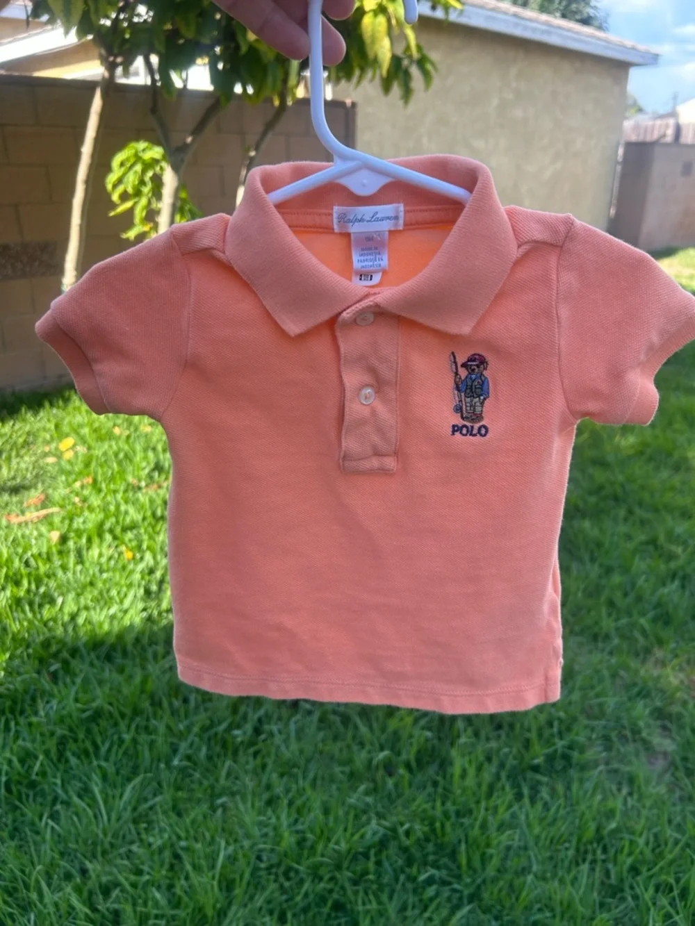 Ralph Lauren Toddler Polo Shirt - Peach/Coral
